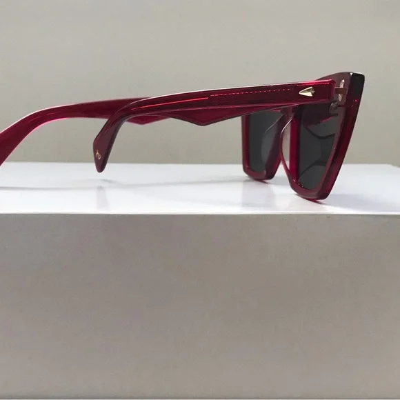 Rag & Bone Mino Red Cat Eye Sunglasses - Picture 4 of 6